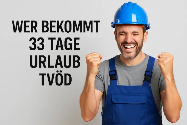 Wer bekommt 33 Tage Urlaub im TVöD?
