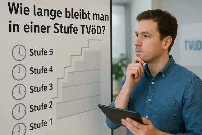 Wie lange bleibt man in einer Stufe TVöD